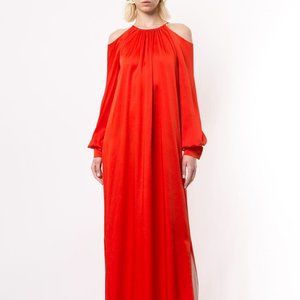 $1366 Rosetta Getty Red Gown Dress Size 4